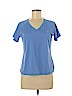 Adidas 100% Polyester Blue Active T-Shirt Size M - photo 1