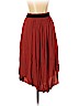 H&M 100% Viscose Burgundy Casual Skirt Size 4 - photo 1