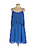 Mossimo 100% Polyester Blue Casual Dress Size L - photo 1
