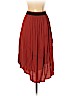 H&M 100% Viscose Burgundy Casual Skirt Size 4 - photo 2