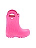 Crocs Pink Rain Boots Size 8 (kids) - photo 1