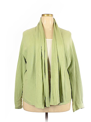 Eileen Fisher Plus System Silk Cardigan (view 1)