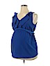 Motherhood Blue Sleeveless Blouse Size XL - photo 1
