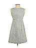 Ann Taylor LOFT Outlet 100% Polyester Gray Casual Dress Size 00 (petite) - photo 2