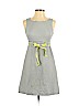 Ann Taylor LOFT Outlet 100% Polyester Gray Casual Dress Size 00 (petite) - photo 1