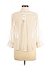 Banana Republic 100% Polyester Ivory 3/4 Sleeve Blouse Size M (petite) - photo 2