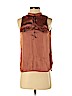 H&M 100% Polyester Brown Sleeveless Blouse Size 2 - photo 1