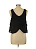 Paper Crane 100% Polyester Black Sleeveless Blouse Size L - photo 2