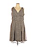 DressBarn 100% Polyester Brown Cocktail Dress Size 18 - photo 1
