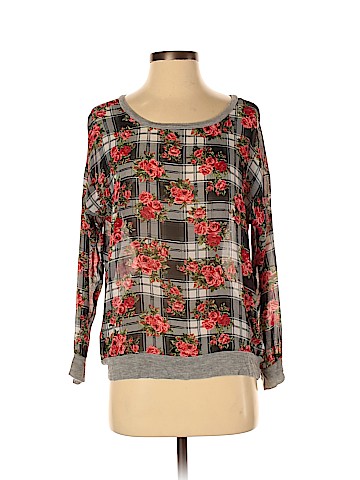 Pink Rose Long Sleeve Blouse (view 1)