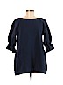Osman Blue 3/4 Sleeve Top Size 6 - photo 1