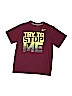 Nike 100% Cotton Solid Burgundy Short Sleeve T-Shirt Size M (youth) - photo 1
