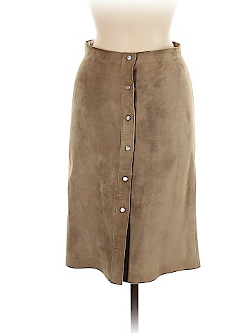 Michael Kors Leather Skirt (view 1)