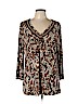 Jaclyn Smith Brown 3/4 Sleeve Top Size XL - photo 1
