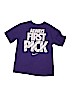 Nike 100% Cotton Solid Purple Short Sleeve T-Shirt Size M (youth) - photo 1