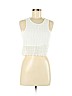 Topshop White Sleeveless Top Size 8 - photo 1