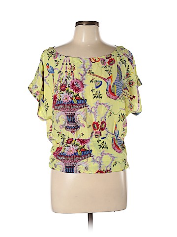 Maeve Short Sleeve Silk Top (view 1)