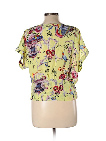 Maeve Short Sleeve Silk Top (view 2)