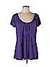 Axcess Purple Short Sleeve Top Size XL - photo 1