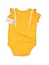Carter's 100% Cotton Yellow Short Sleeve Onesie 3-6 MO / 6 MO - photo 2