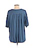 Woman Within 100% Rayon Blue Short Sleeve Henley Size 22 (1X) - photo 2