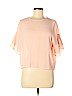 Forever 21 100% Polyester Pink Short Sleeve Blouse Size S - photo 1