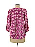 Crown & Ivy 100% Rayon Purple 3/4 Sleeve Blouse Size L (petite) - photo 2