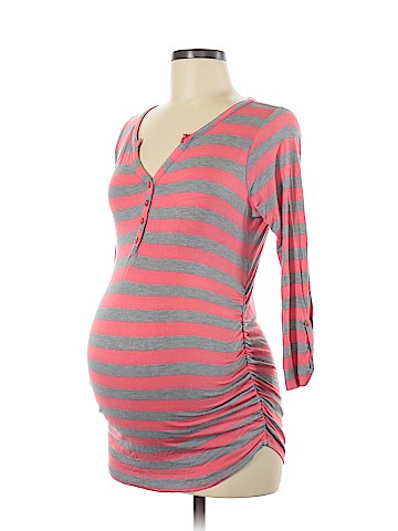 Motherhood 3/4 Sleeve Henley (view 1)