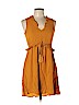 H&M 100% Viscose Yellow Casual Dress Size 10 - photo 1