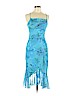 Rampage 100% Polyester Blue Casual Dress Size 3 - photo 1