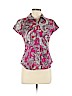 Talbots 100% Cotton Pink Short Sleeve Button-Down Shirt Size 6 (petite) - photo 1