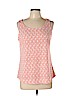 Ann Taylor 100% Polyester Orange Sleeveless Top Size L (petite) - photo 1