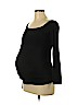 Three Dots for A Pea in the Pod Black Long Sleeve T-Shirt Size L - photo 1