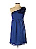 Francesca's 100% Polyester Blue Cocktail Dress Size S - photo 1