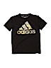 Adidas 100% Polyester Black Active T-Shirt Size 10 - 12 - photo 1