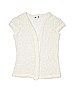 Vanity 100% Polyester Solid Ivory Cardigan Size M (kids) - photo 1