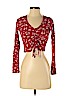 Hollister 100% Viscose Red Long Sleeve Blouse Size XS - photo 1