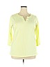 Jones New York Sport Yellow 3/4 Sleeve Top Size 2X - photo 1