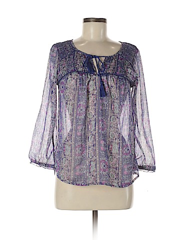 American Eagle Outfitters 3/4 Sleeve Blouse (view 1)