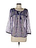 American Eagle Outfitters 100% Polyester Purple 3/4 Sleeve Blouse Size M - photo 1