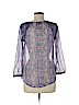 American Eagle Outfitters 100% Polyester Purple 3/4 Sleeve Blouse Size M - photo 2