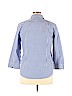 Lauren by Ralph Lauren 100% Cotton Blue Long Sleeve Button-Down Shirt Size XL - photo 2
