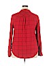 A New Day 100% Rayon Red Long Sleeve Button-Down Shirt Size XXL - photo 2
