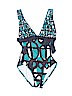 DKNY Teal One Piece Swimsuit Size 4 - photo 1