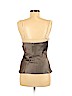 Miguelina Gray Sleeveless Silk Top Size M - photo 2
