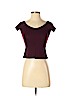 Intermix Burgundy Short Sleeve T-Shirt Size P (petite) - photo 1