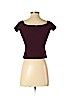 Intermix Burgundy Short Sleeve T-Shirt Size P (petite) - photo 2