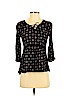 Mossimo Supply Co. 100% Rayon Black 3/4 Sleeve Blouse Size S - photo 1