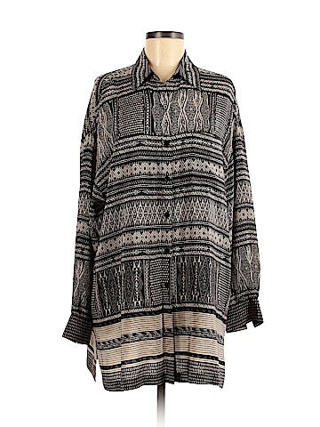 Ellen Tracy Long Sleeve Silk Top (view 1)