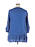 Studio JPR 100% Cotton Blue 3/4 Sleeve Blouse Size 2X - photo 2